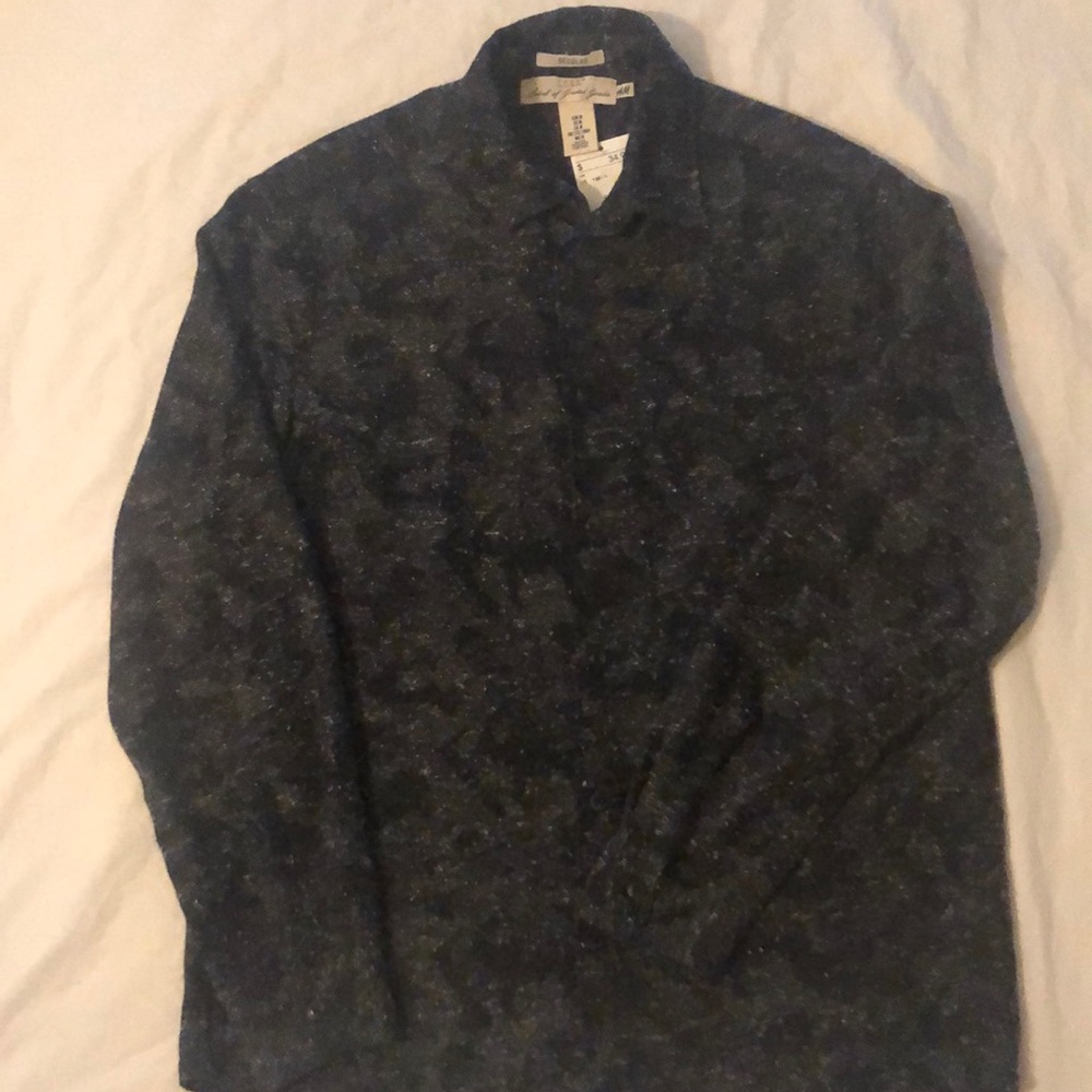 H & M Camouflage Long Sleeve Shirt Thick Fabric